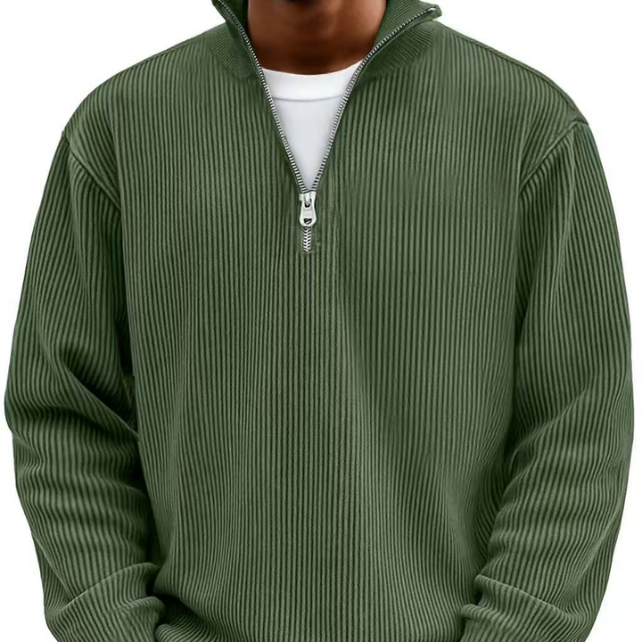 Stylowy Zipper wysoki szyja sweter