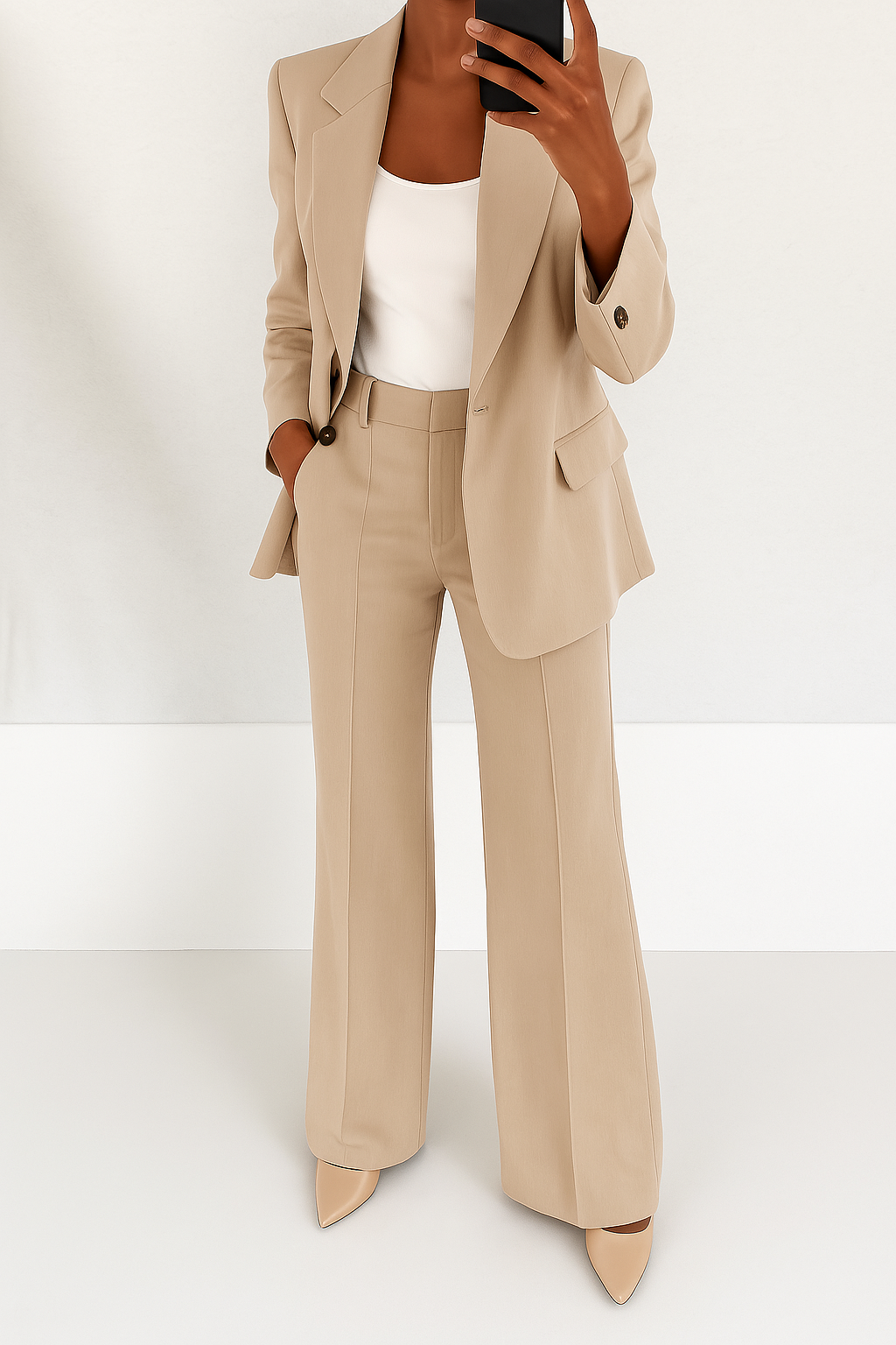 Chic Two-Piece marynarka &amp; Trouser zestaw