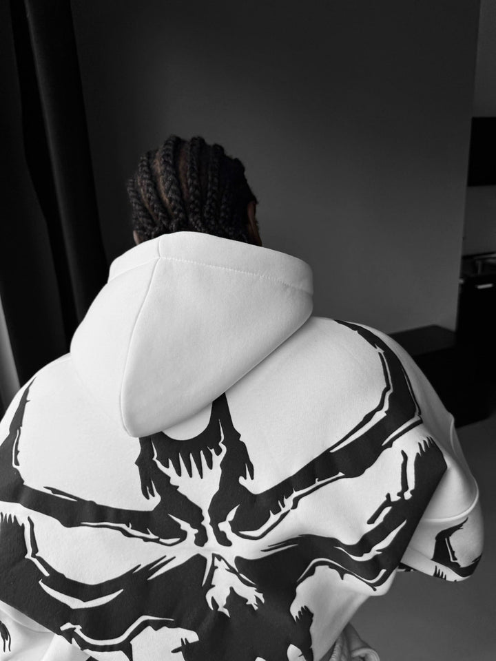Oversize Ghost Hoodie - Biały