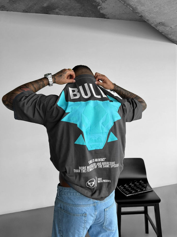 T-shirt Oversize Bull - Antracyt