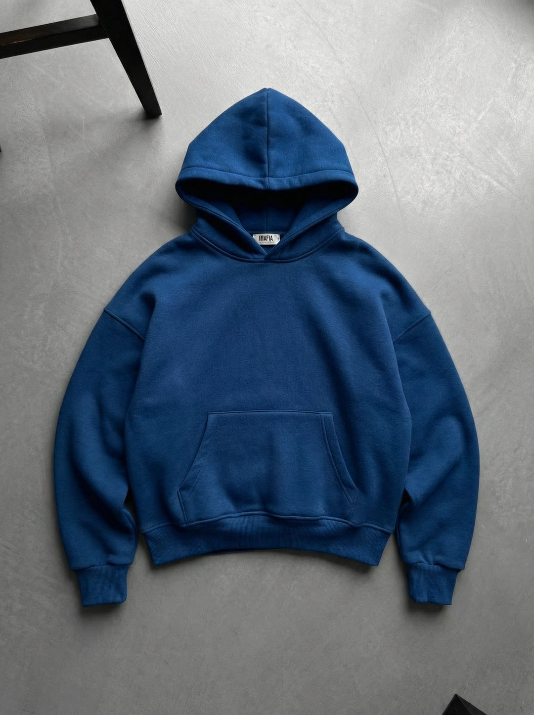 Oversize Basic Hoodie - Granatowy Peon