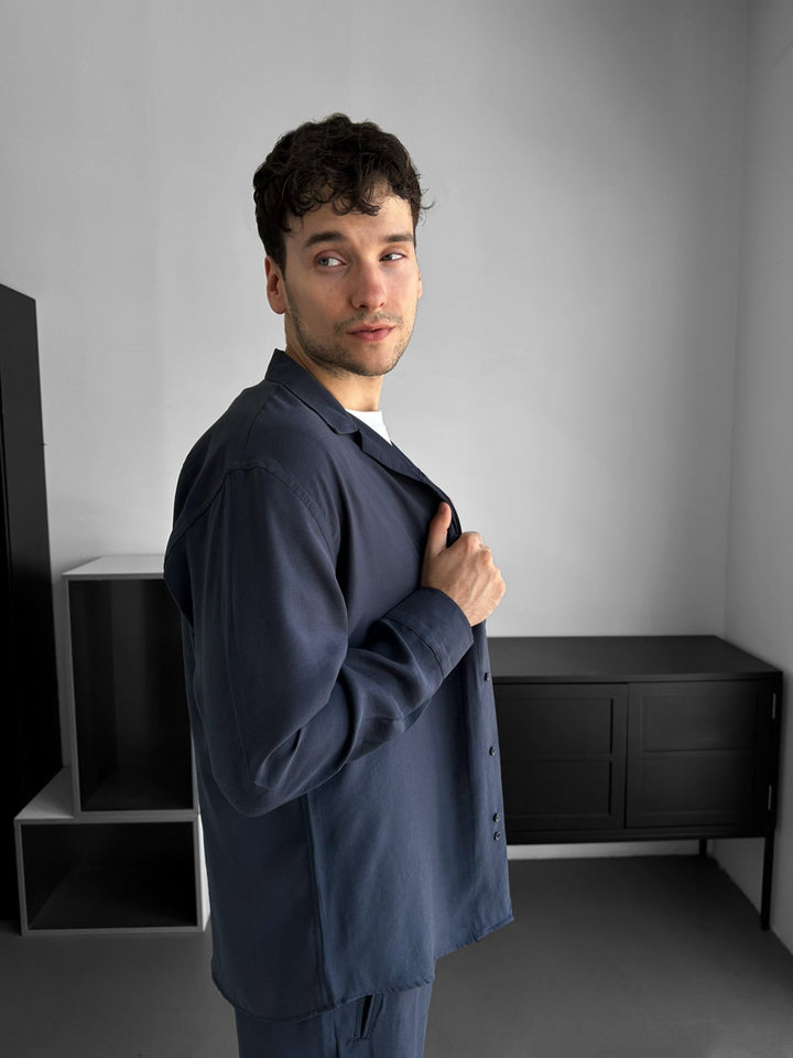 Koszula Regular Fit - Granatowa
