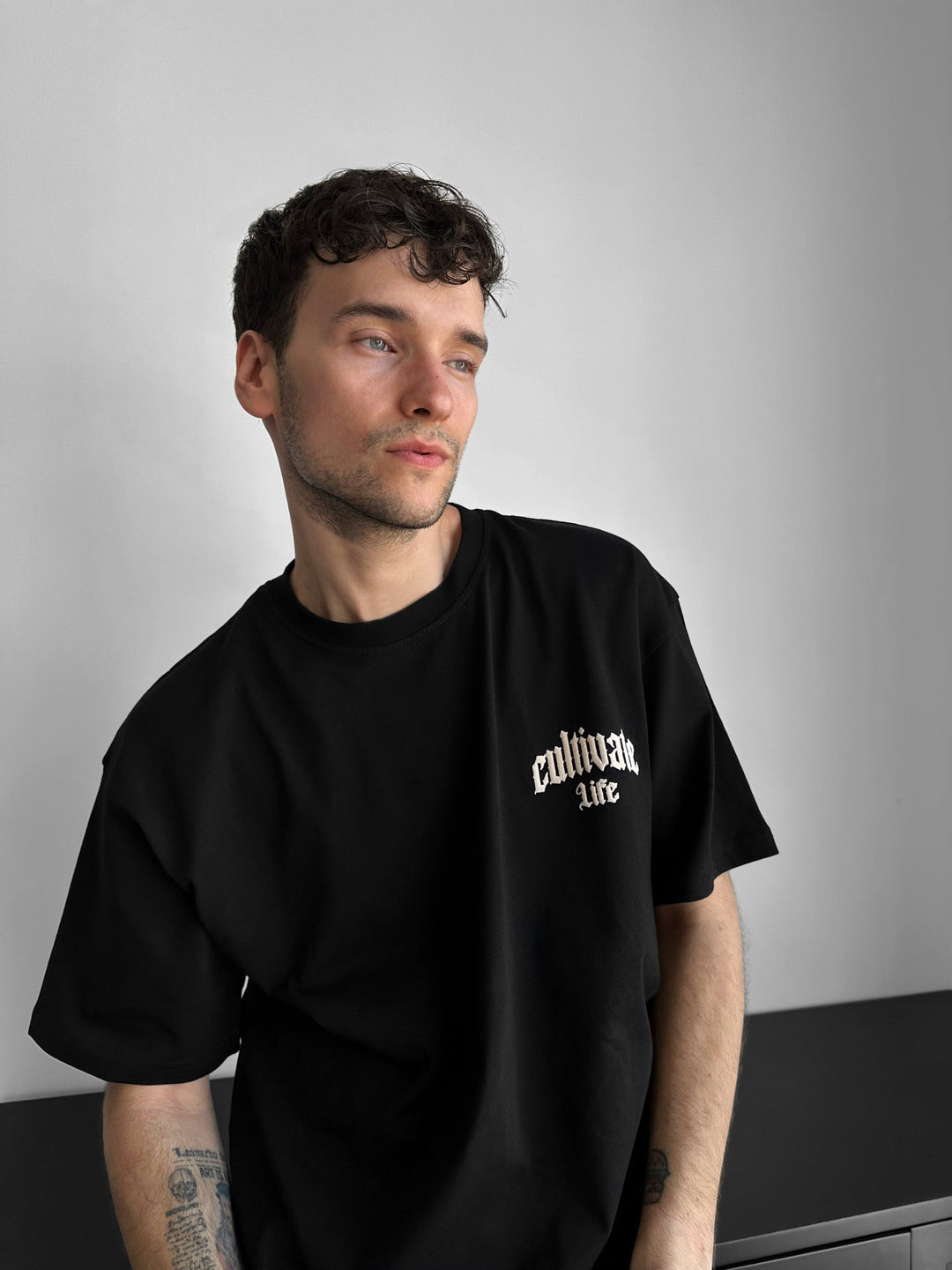 T-shirt Oversize Cultivate - Czarny