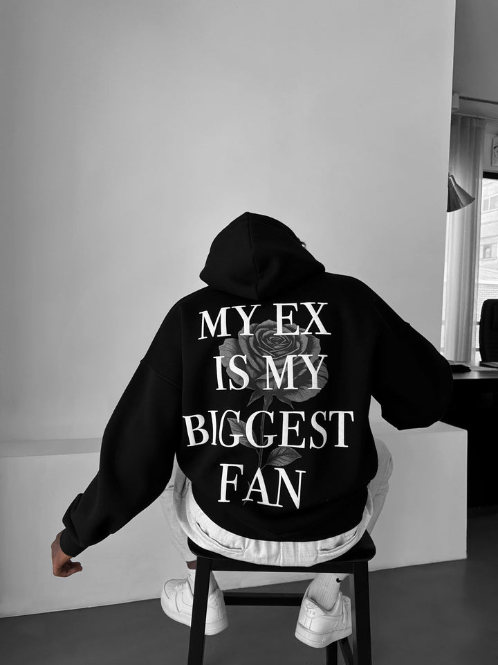 Oversize “EX” Hoodie - Czarny