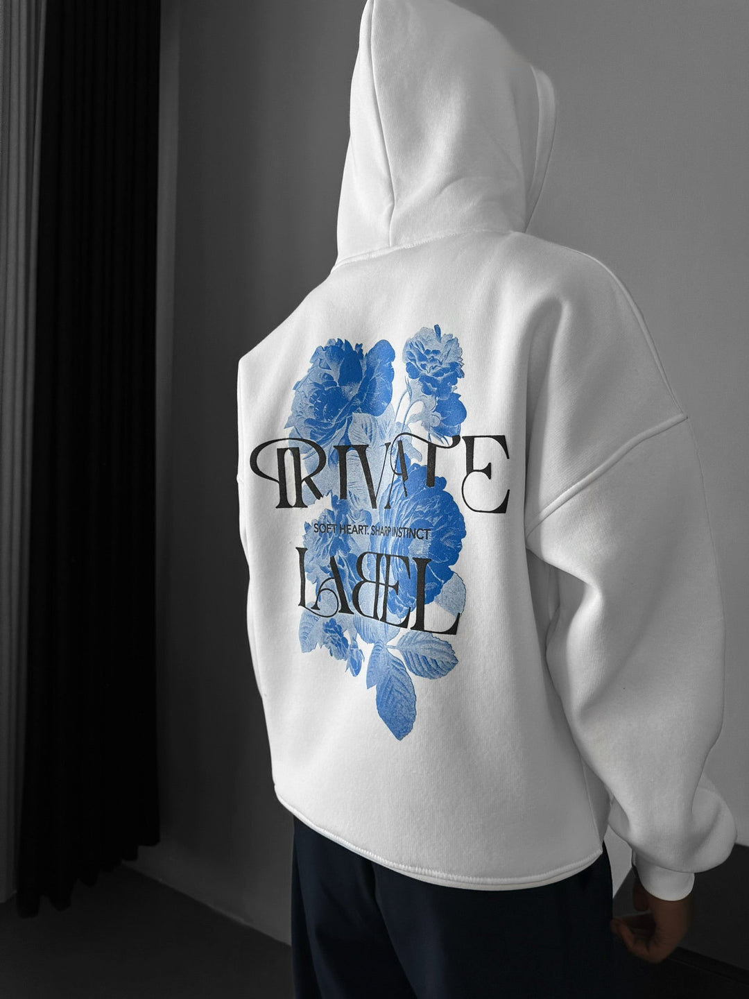 Hoodie Oversize z Prywatną Metką - Ecru