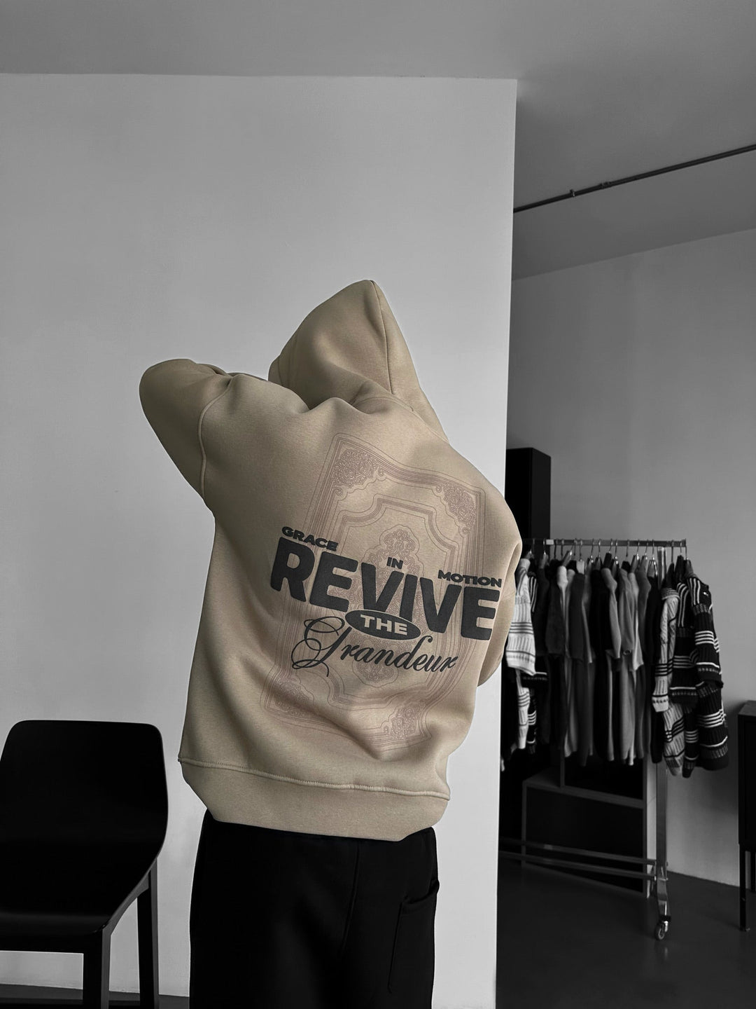 Oversize Revive Hoodie - Po prostu Taupe