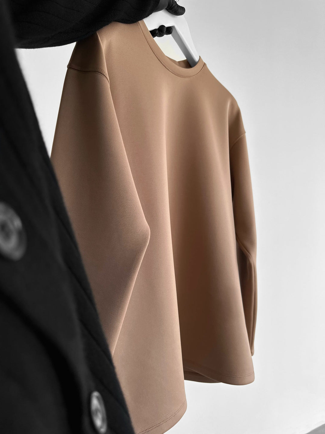 Oversize Diver Sweatshirt - Beżowy