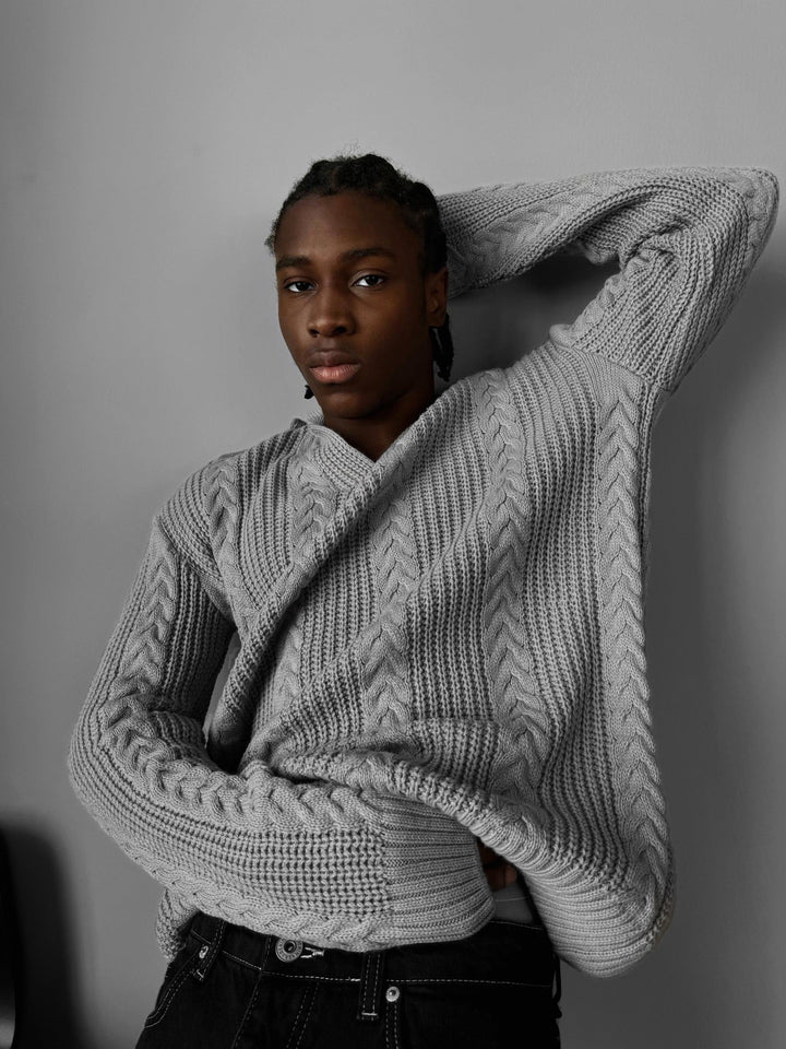 Sweter Polo z Oversize&