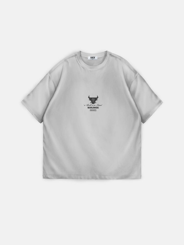 Koszulka Oversize Bull Worldwide - Szara