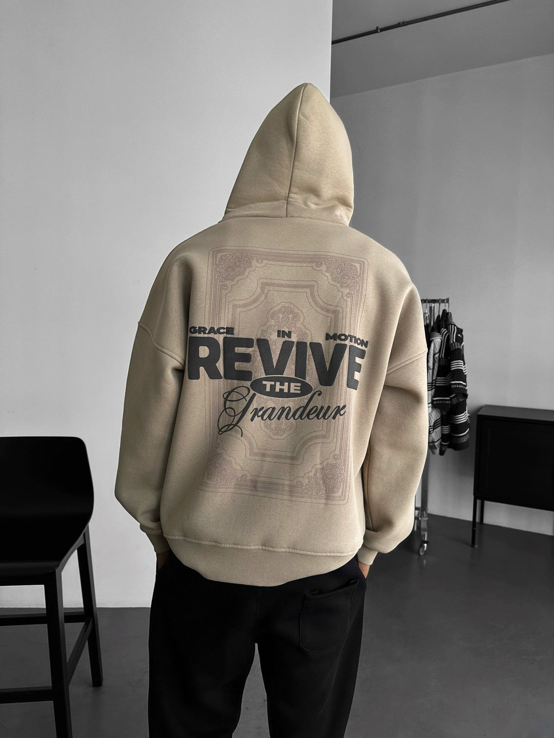 Oversize Revive Hoodie - Po prostu Taupe