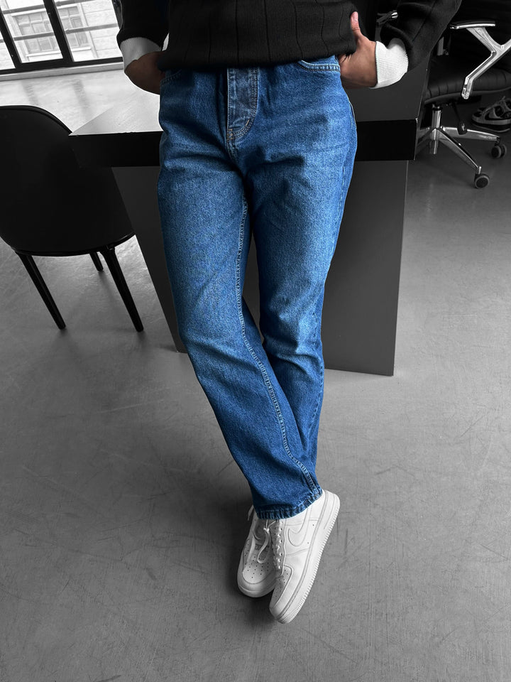 Baggy Jeans - Ciemnoniebieskie
