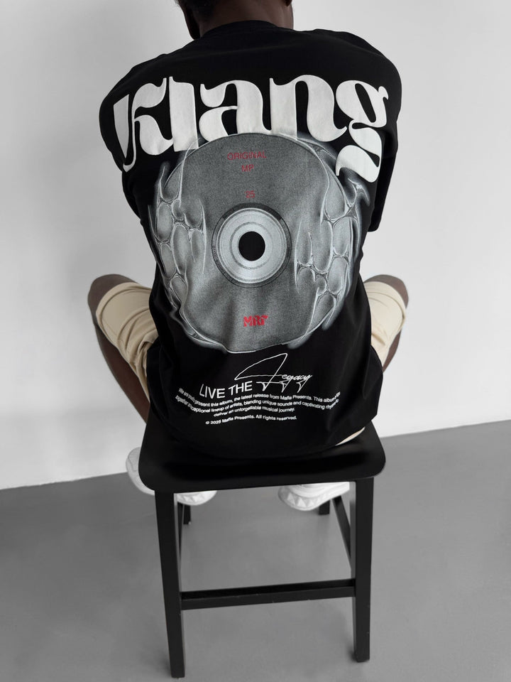 Oversize "Klang" T-shirt - Czarny