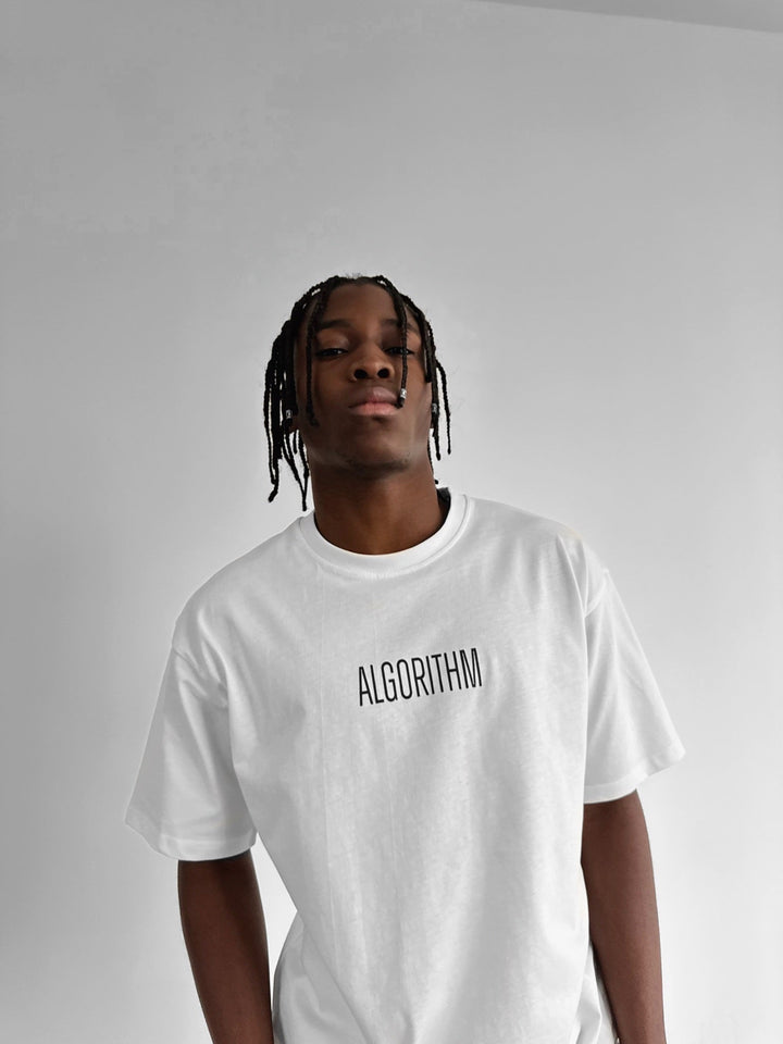 Oversize "Algorytm" T-shirt - Ecru