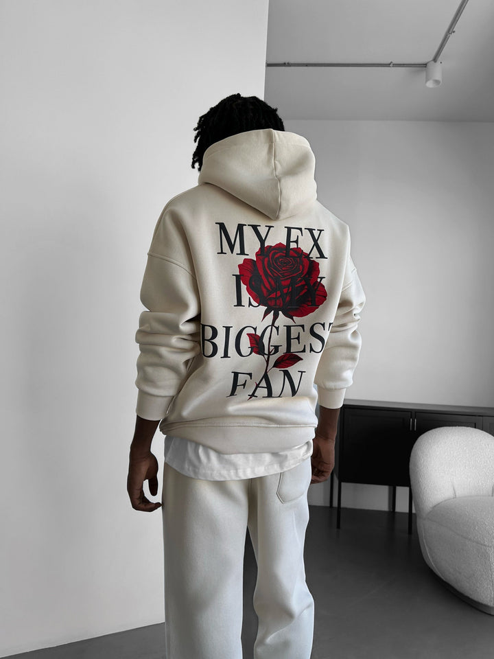 Oversize “EX” Hoodie - Beżowy