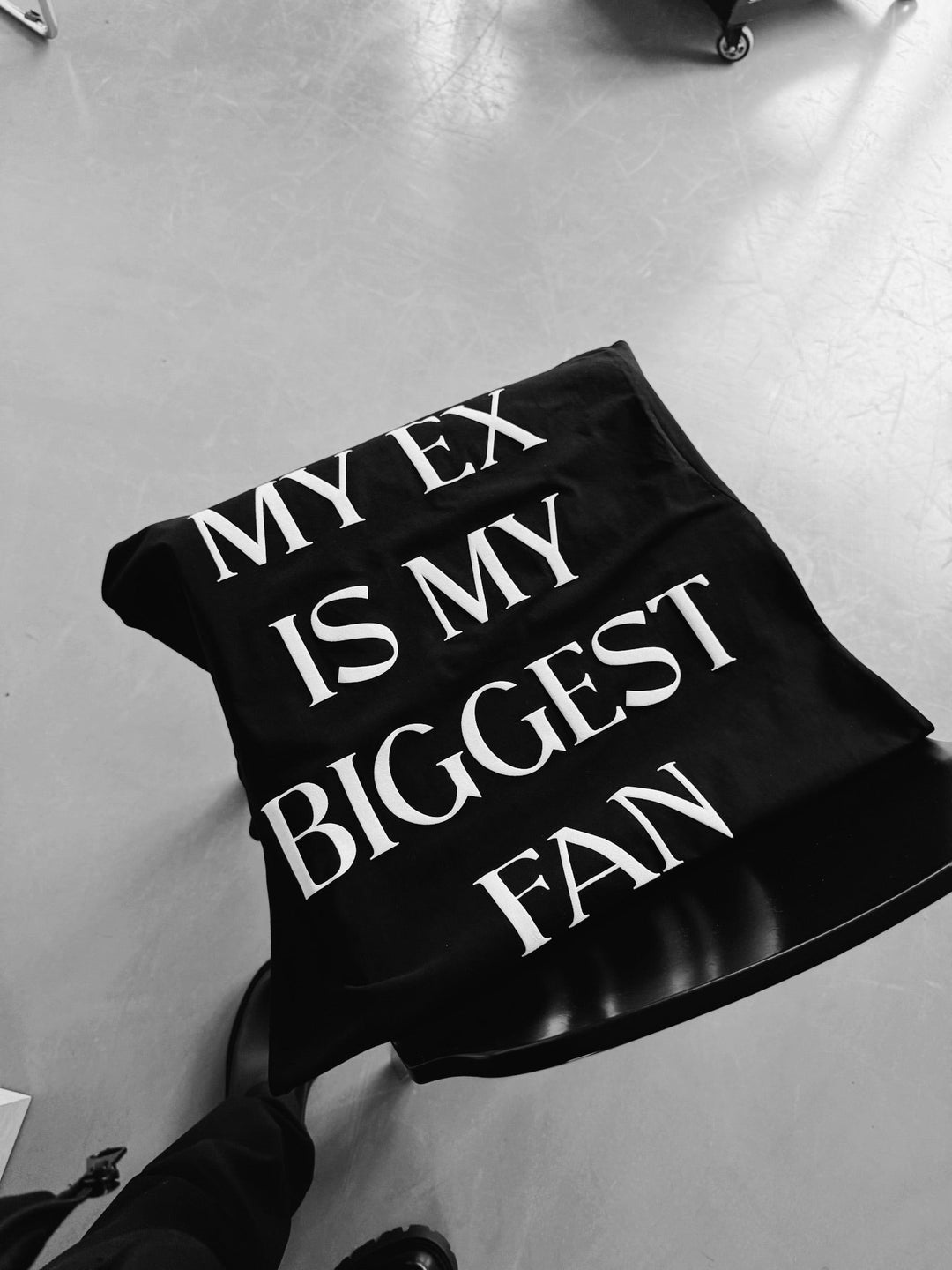 Oversize "EX" T-Shirt - Czarny