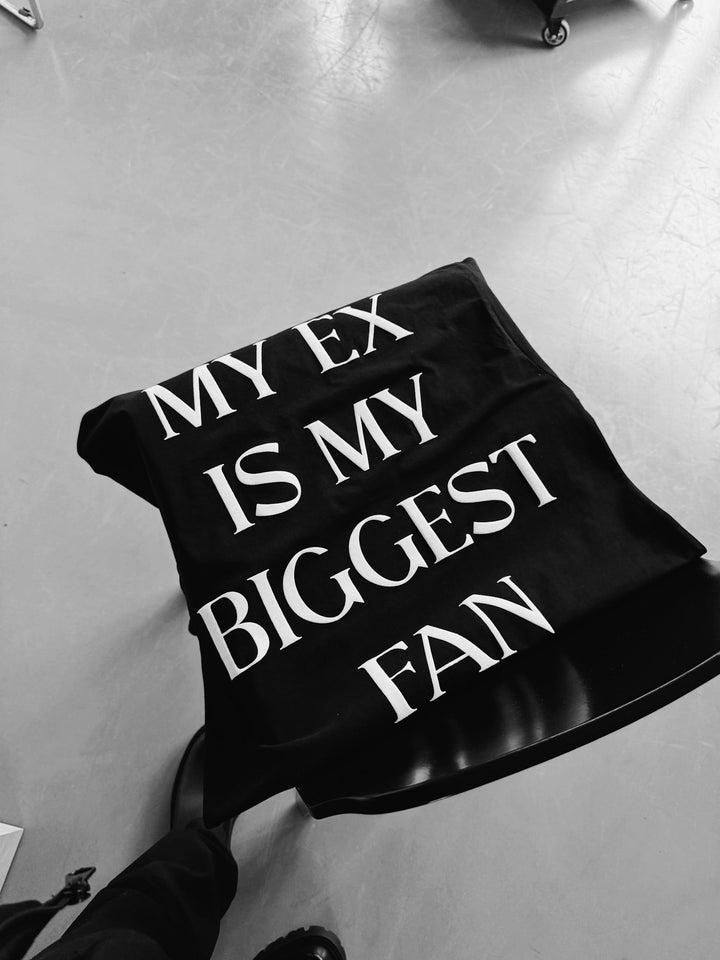 Oversize "EX" T-Shirt - Czarny