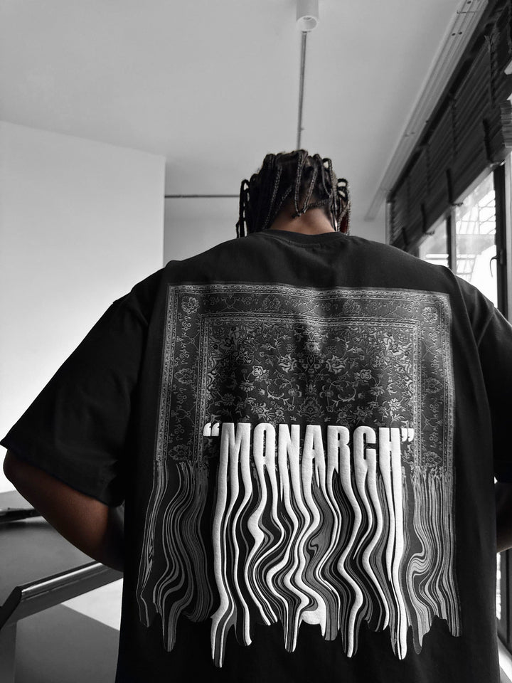 Oversize Monarch T-Shirt - Czarny i Biały
