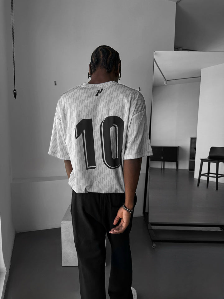 Oversize Mafia Trikot T-Shirt - Szary