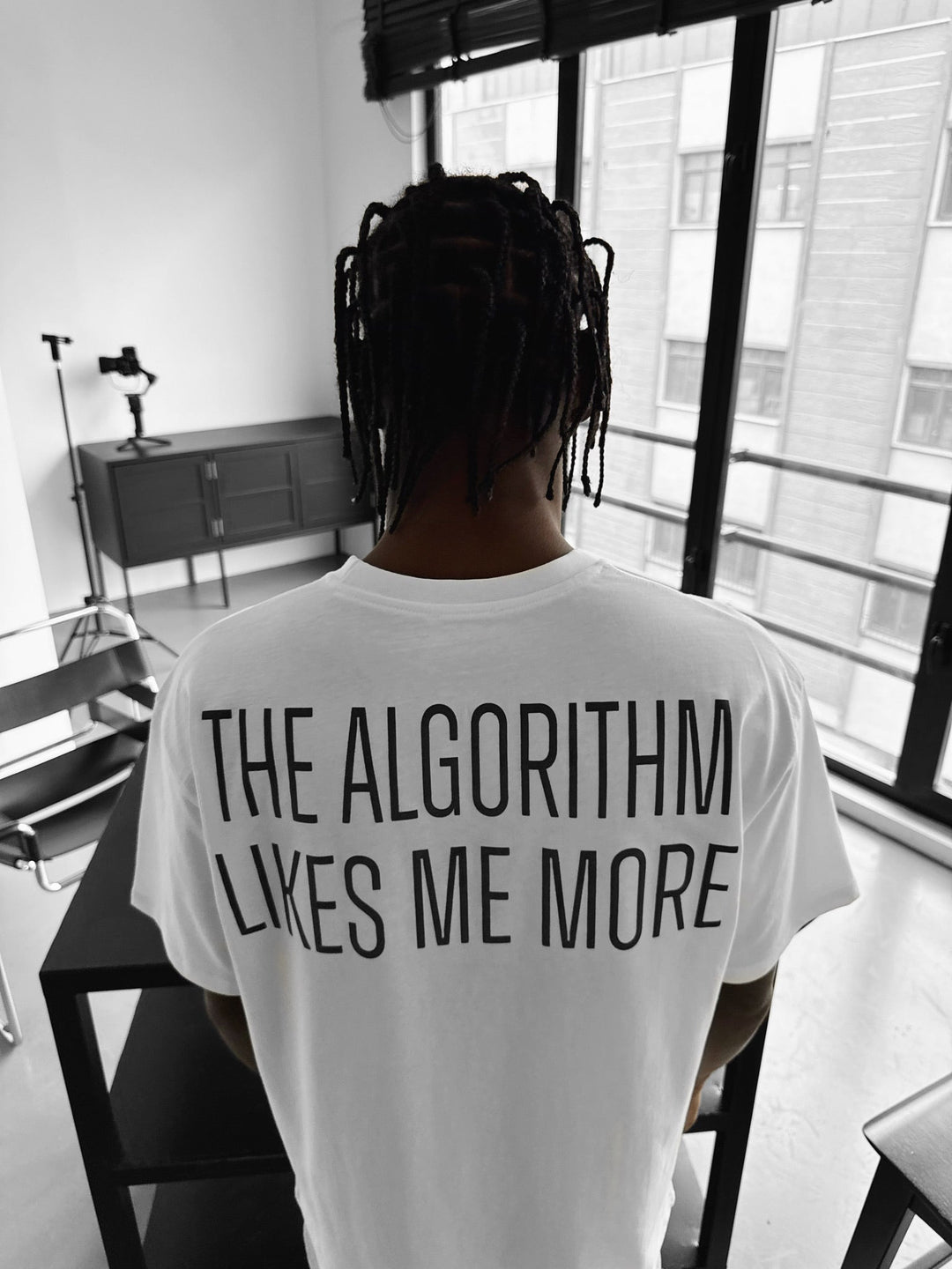 Oversize "Algorytm" T-shirt - Ecru
