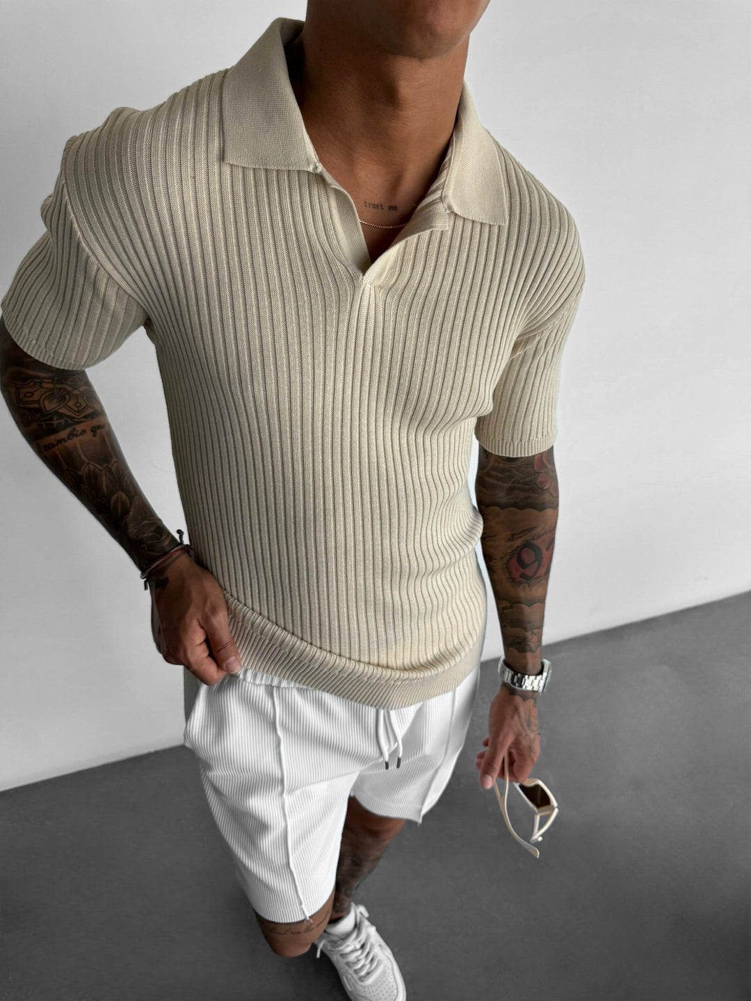 Koszulka polo Slim Fit - Beżowa
