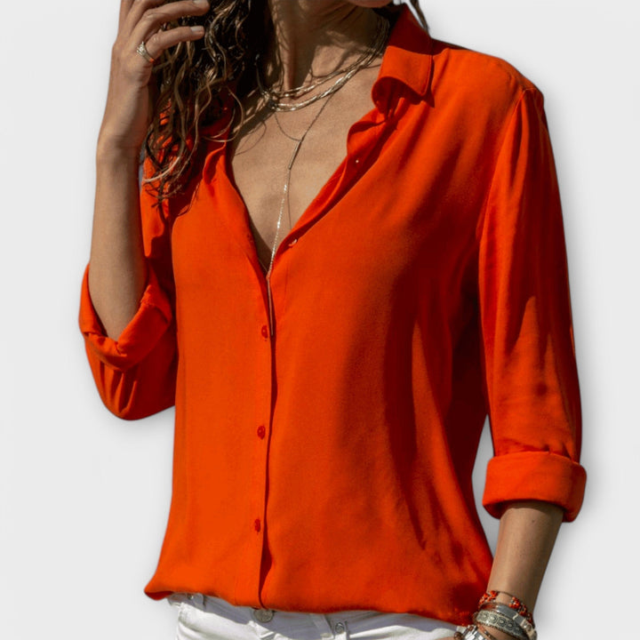 Elegancki Button-Up bluzka