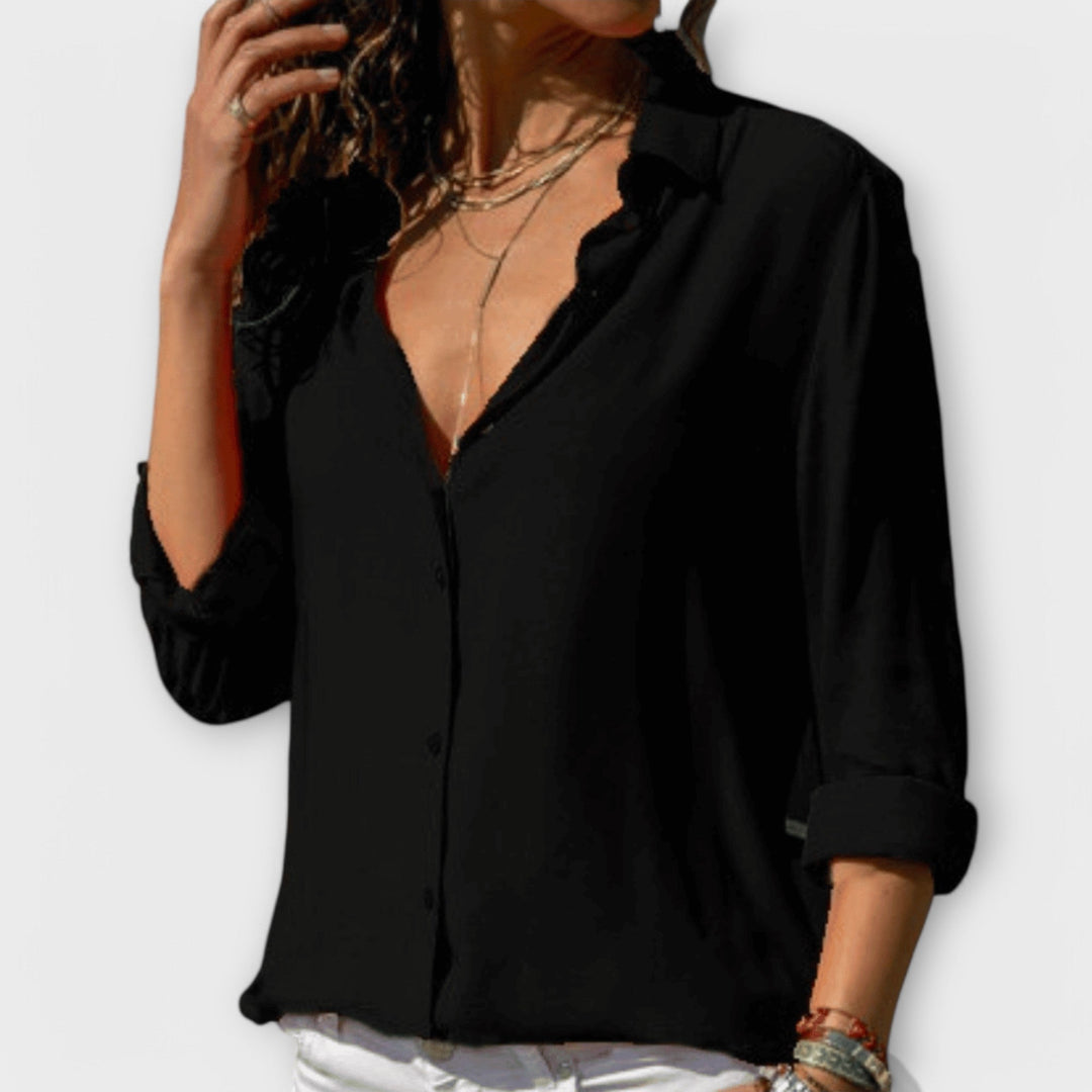 Elegancki Button-Up bluzka