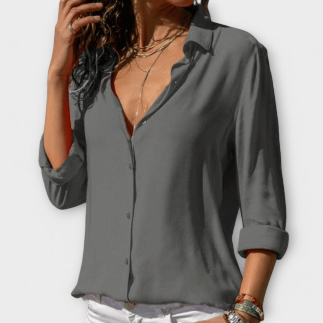 Elegancki Button-Up bluzka