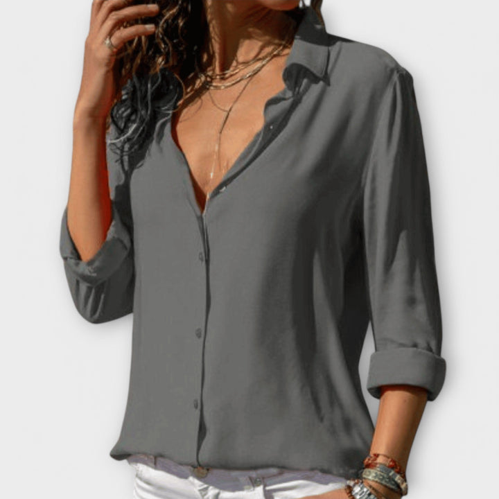 Elegancki Button-Up bluzka