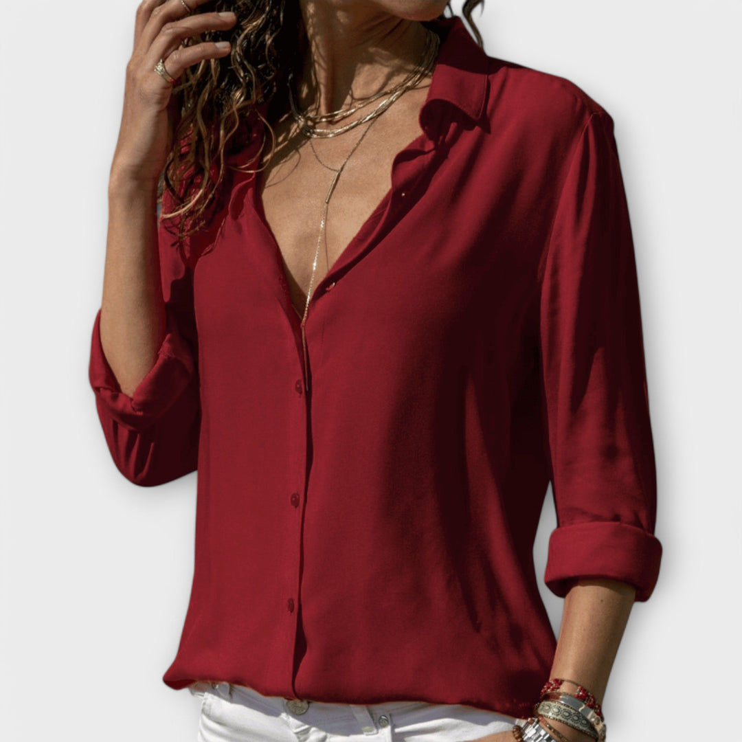 Elegancki Button-Up bluzka