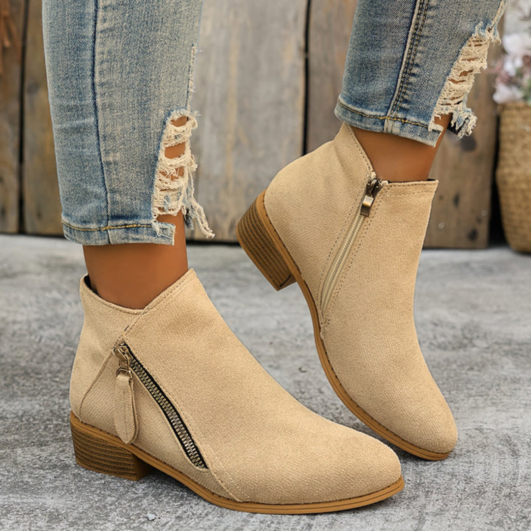 Elegancki wygodny Zipper buty