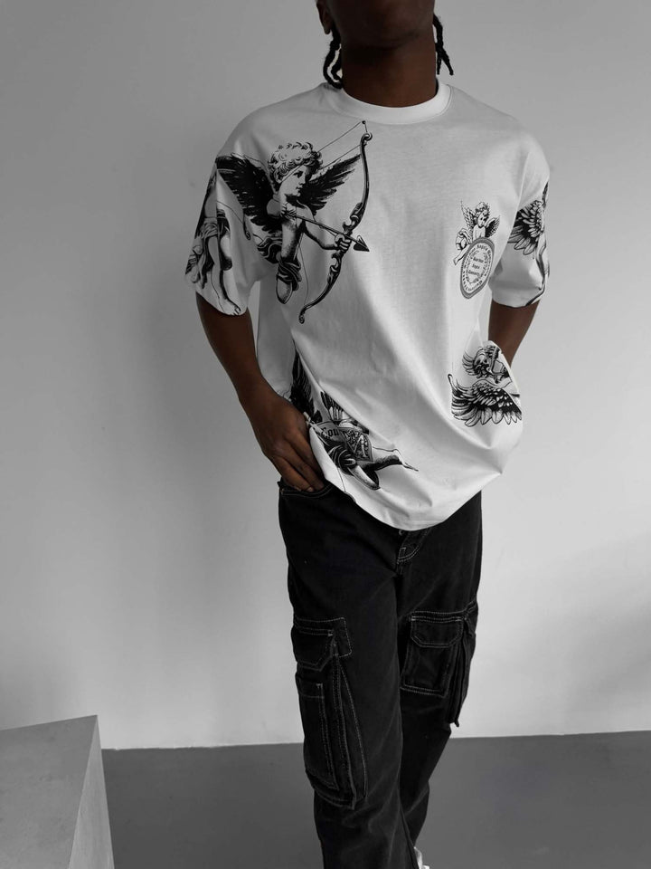 T-shirt Oversize Guardian Angels - Ecru