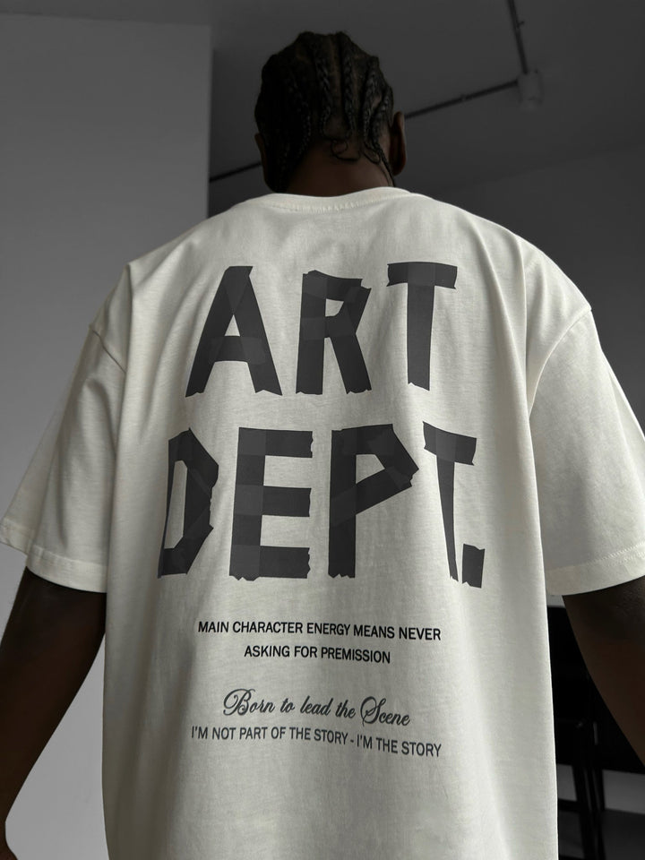 T-shirt Oversize Art Dept. - Ecru