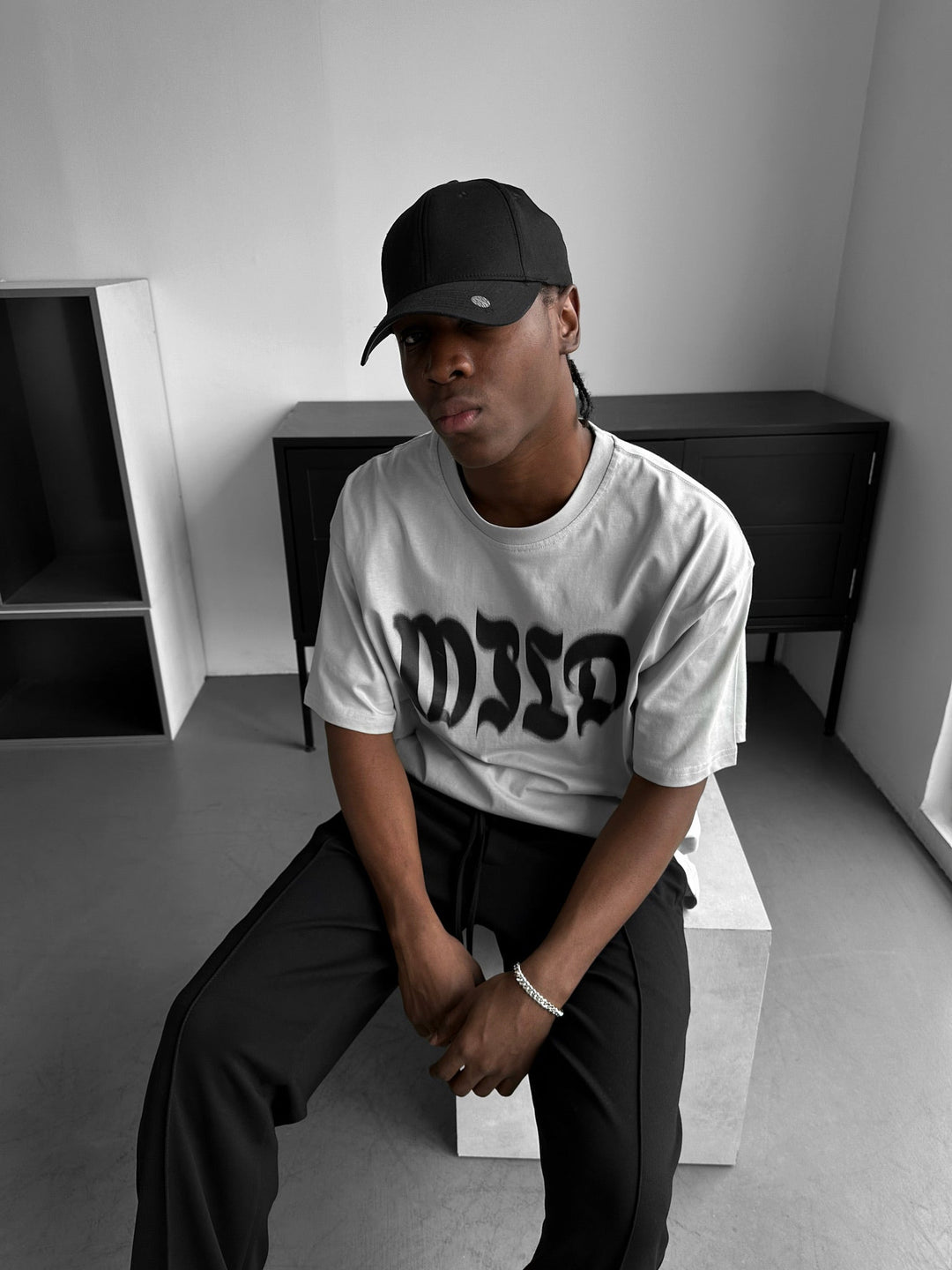 T-shirt Oversize Wild - Szary