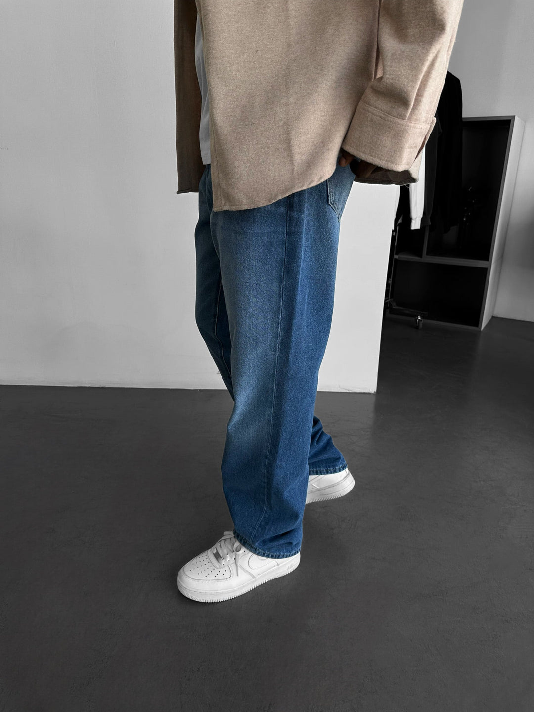 Jeansy Baggy Fit - Niebieskie