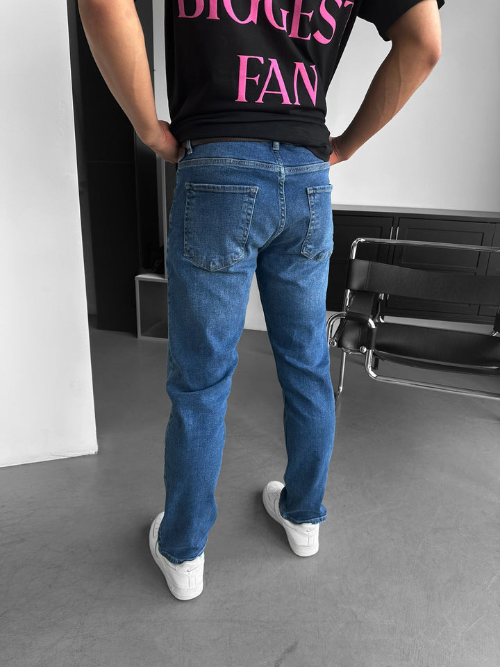 Jeansy Baggy Fit - Ciemnoniebieskie