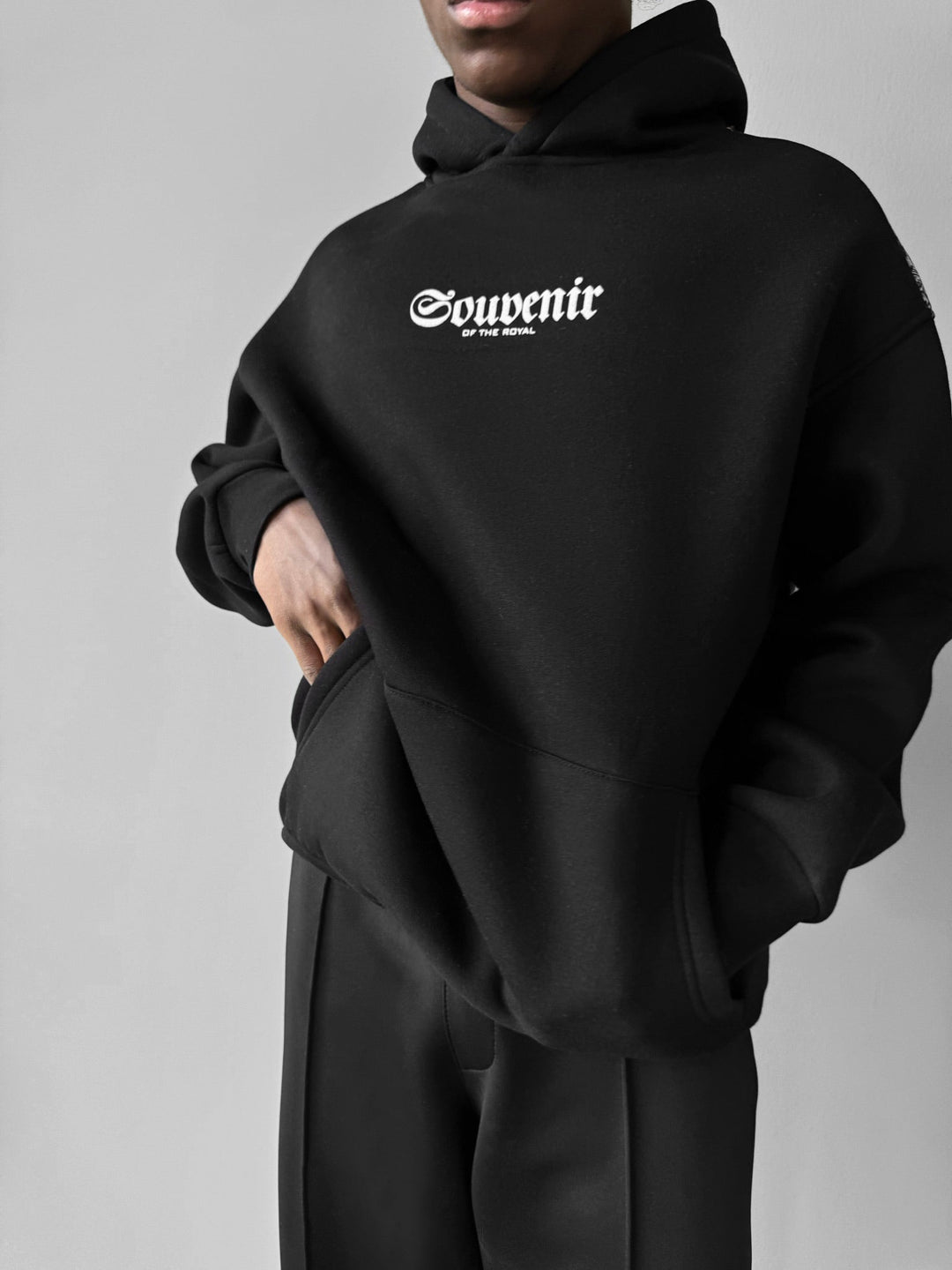 Kaptur Oversize Pamiątkowy - Czarny