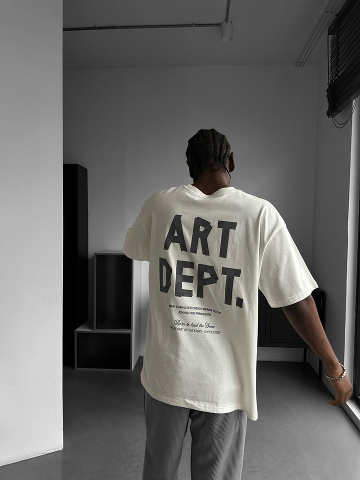 T-shirt Oversize Art Dept. - Ecru