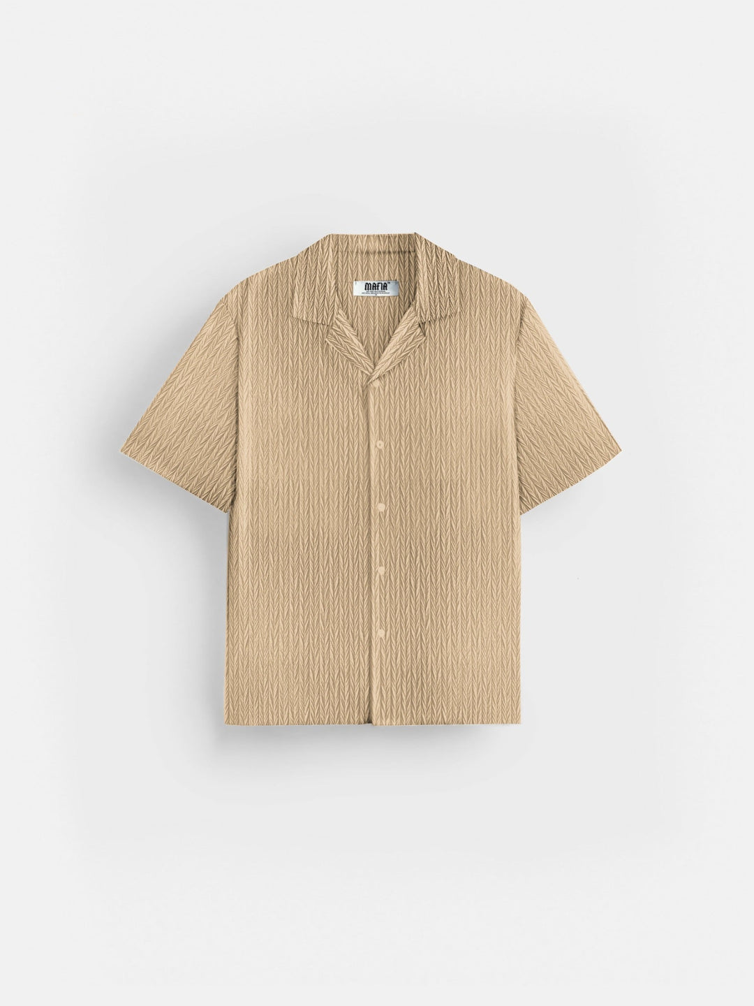 Koszula Oversize Strukturalna - Almond Buff