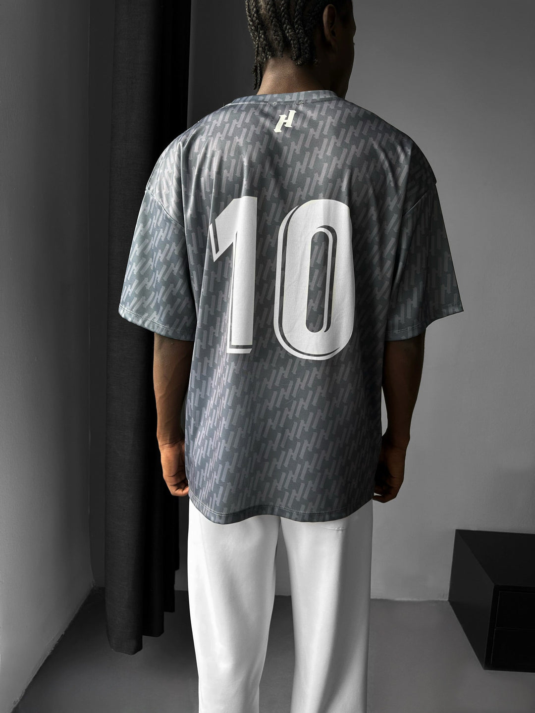 Oversize Mafia Trikot T-Shirt - Antracyt