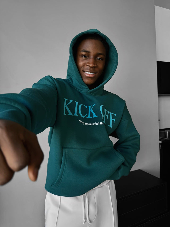 Oversize "KICK OFF" Hoodie - Morska Moszcz