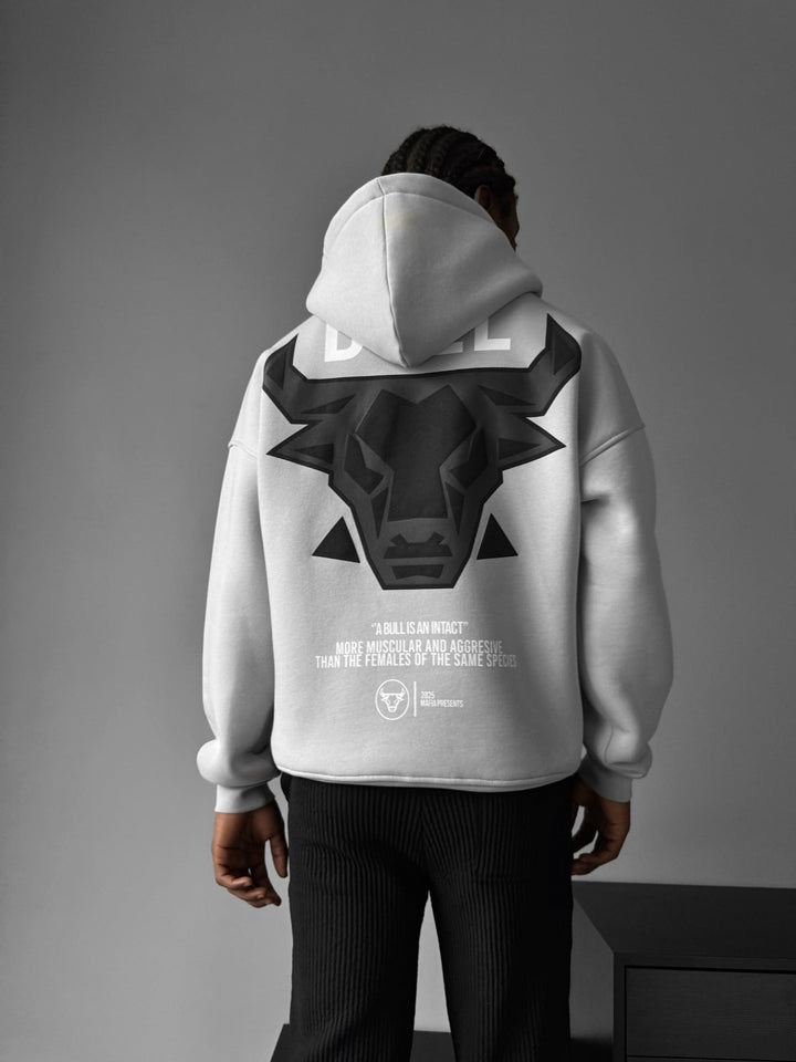 Oversize Bull Hoodie - Grzybowy Szary