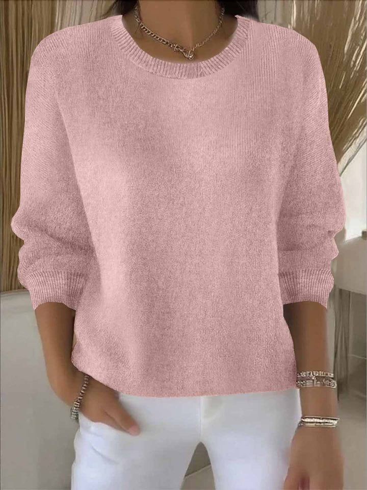 Swobodny codzienny dzianina sweter
