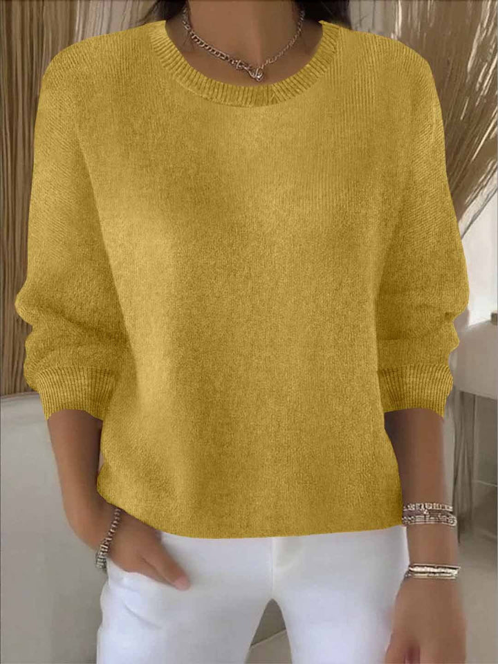 Swobodny codzienny dzianina sweter