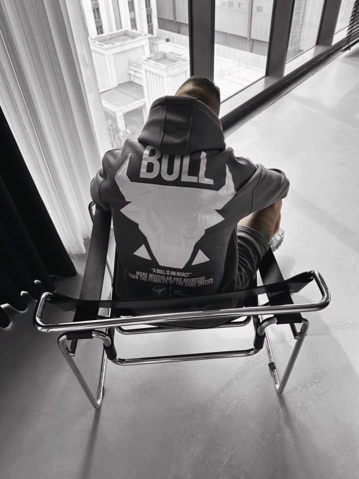 Oversize Bull Hoodie - Antracyt