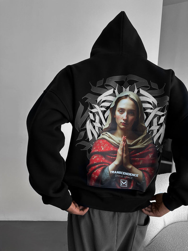 Oversize ‘Transcendencja’ Hoodie - Czarny