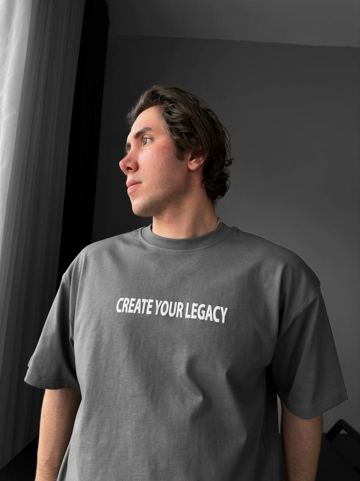 Oversize Legacy T-shirt - Antracyt