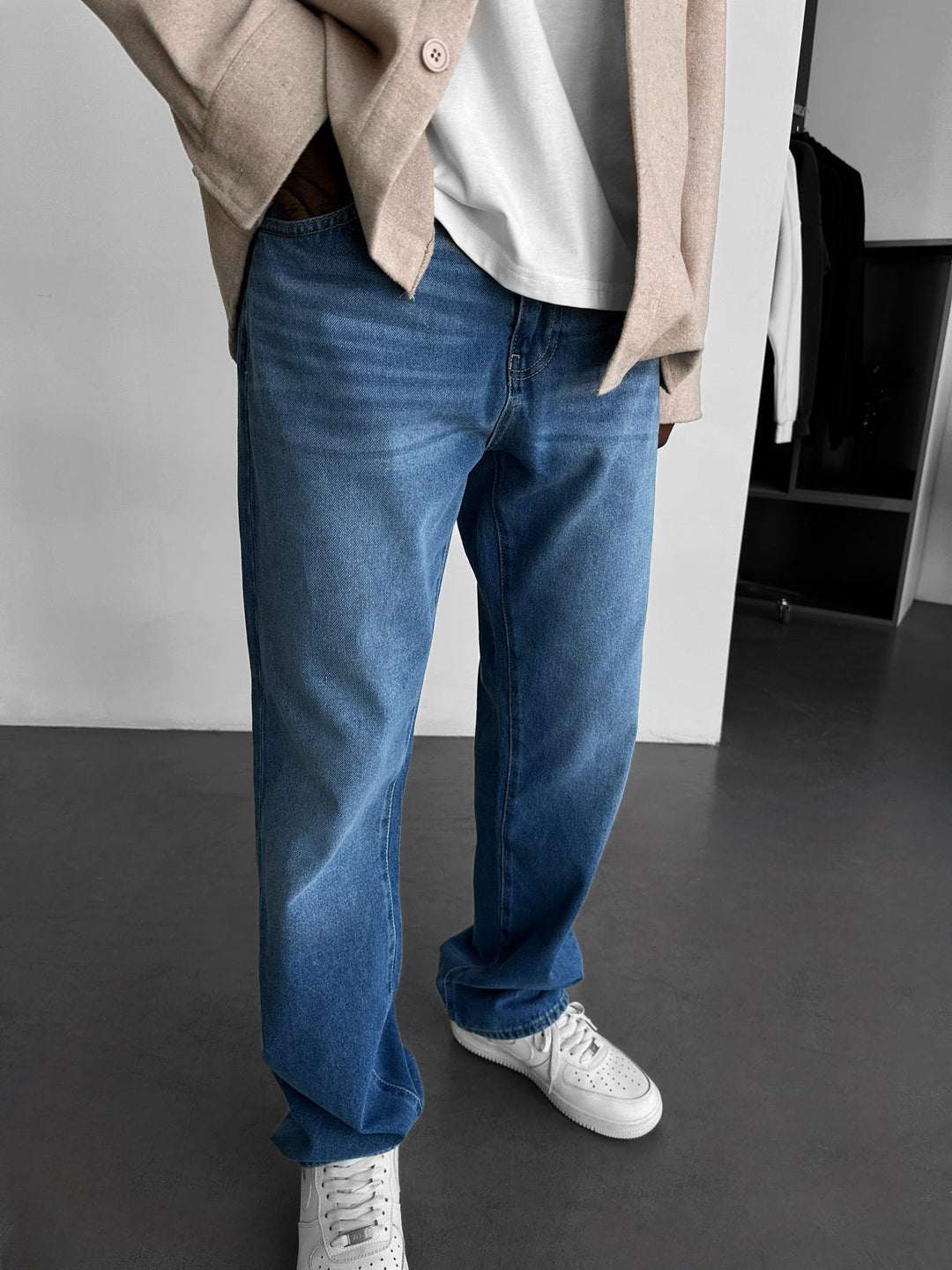 Jeansy Baggy Fit - Niebieskie