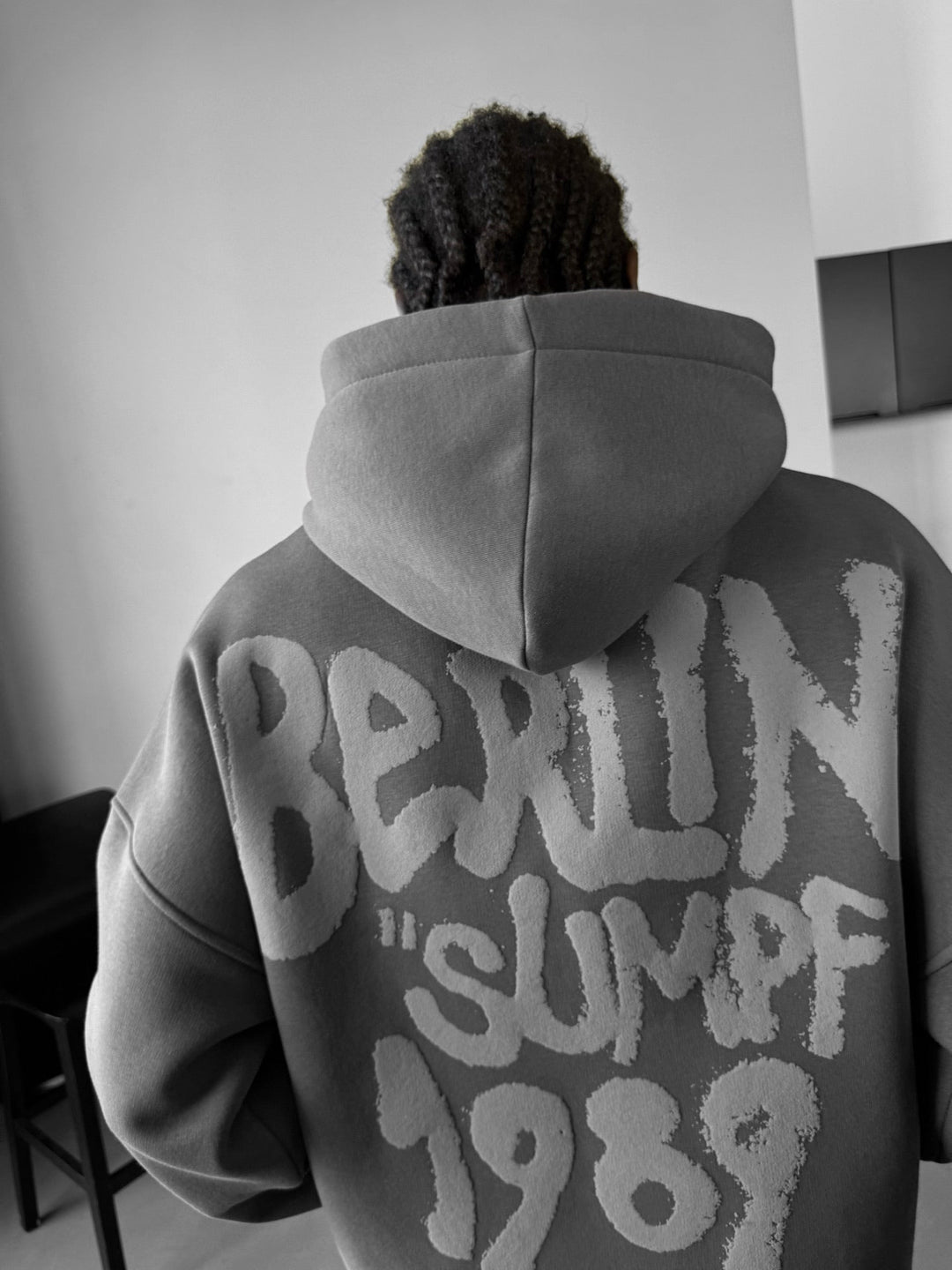 Oversize Berlin "Sumpf" Hoodie - Antracyt
