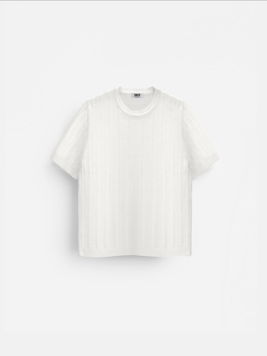 T-shirt Regular Fit z dzianiny - Biały
