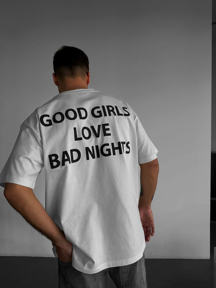 T-shirt Oversize Good Girls - Ecru